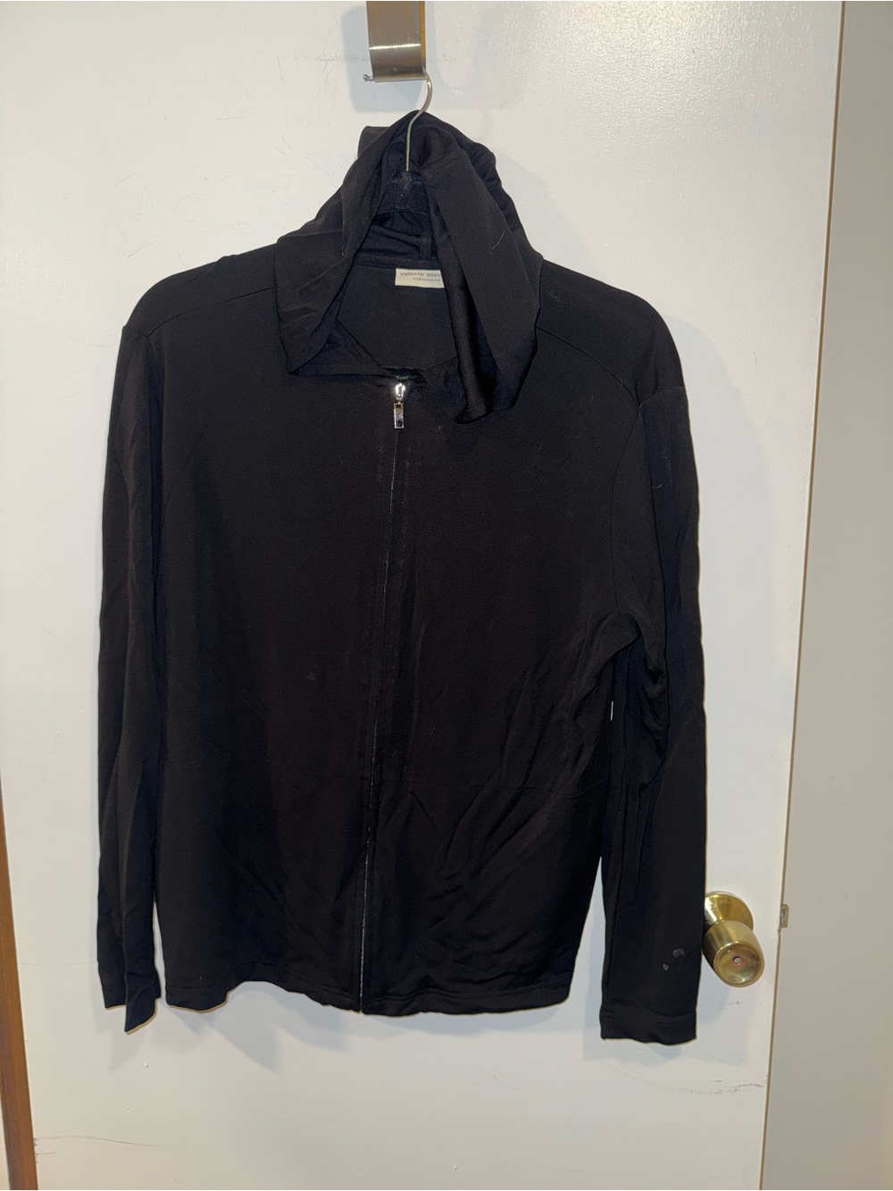 Valerie Steven’s Separates Women’s Black Zip Up Hoodie Size Medium